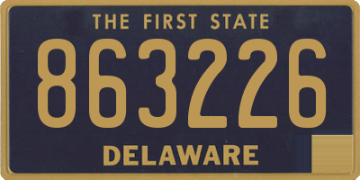 DE license plate 863226