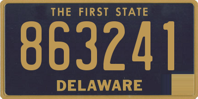 DE license plate 863241