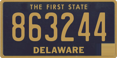DE license plate 863244