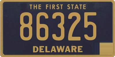 DE license plate 86325