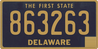 DE license plate 863263