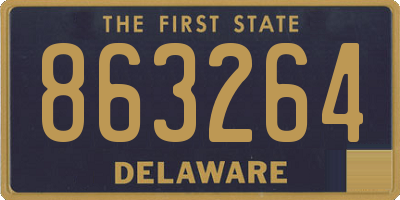 DE license plate 863264