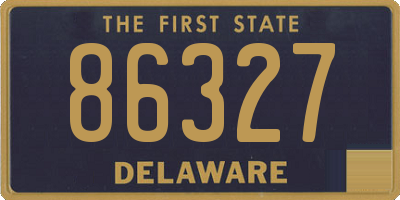 DE license plate 86327