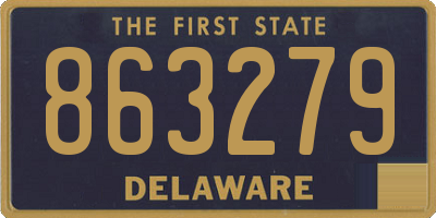 DE license plate 863279