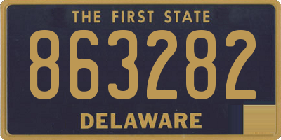 DE license plate 863282