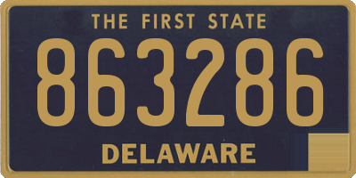 DE license plate 863286