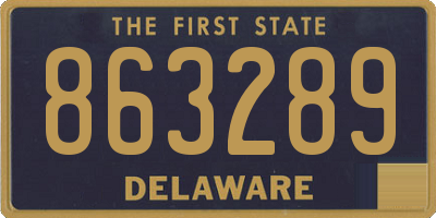 DE license plate 863289
