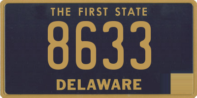 DE license plate 8633