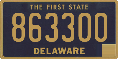 DE license plate 863300