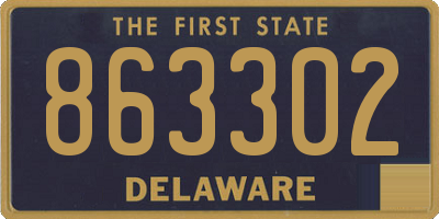 DE license plate 863302