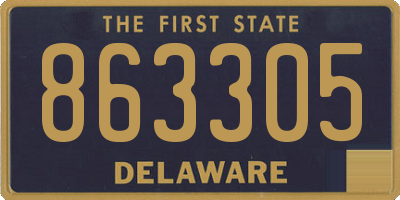 DE license plate 863305