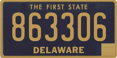 DE license plate 863306