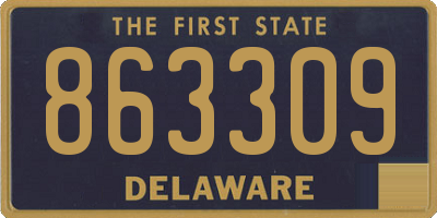 DE license plate 863309