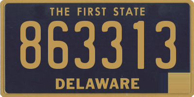 DE license plate 863313