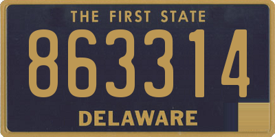 DE license plate 863314