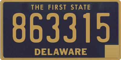 DE license plate 863315
