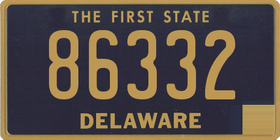 DE license plate 86332