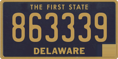 DE license plate 863339