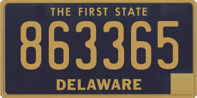 DE license plate 863365