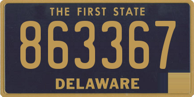 DE license plate 863367