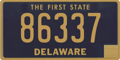 DE license plate 86337