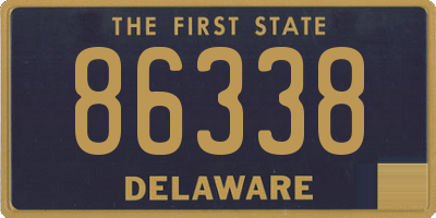 DE license plate 86338