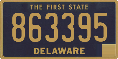 DE license plate 863395