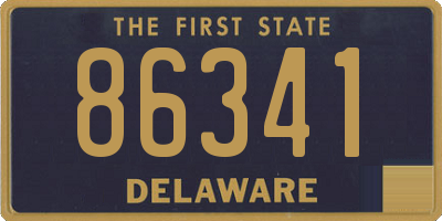 DE license plate 86341