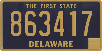 DE license plate 863417