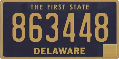 DE license plate 863448