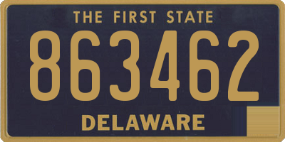 DE license plate 863462