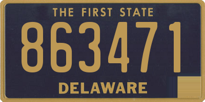 DE license plate 863471
