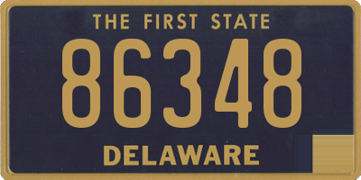 DE license plate 86348