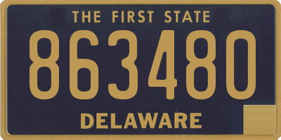 DE license plate 863480