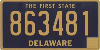 DE license plate 863481
