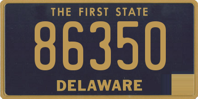 DE license plate 86350