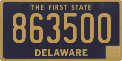 DE license plate 863500