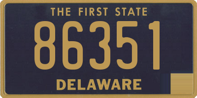 DE license plate 86351