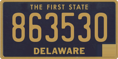 DE license plate 863530