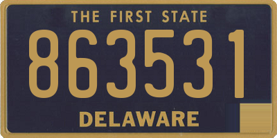 DE license plate 863531