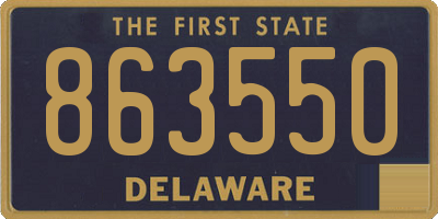 DE license plate 863550