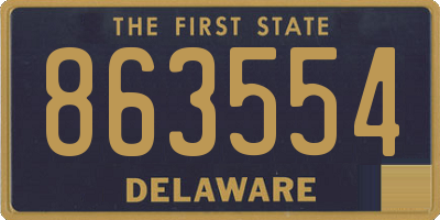 DE license plate 863554