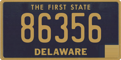 DE license plate 86356