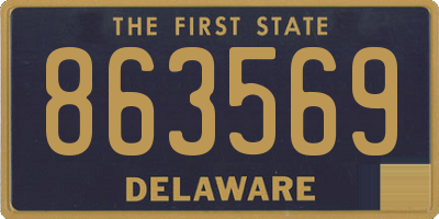 DE license plate 863569
