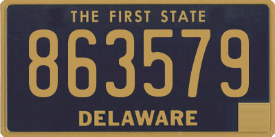 DE license plate 863579