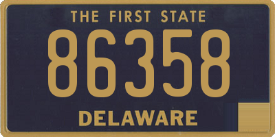 DE license plate 86358