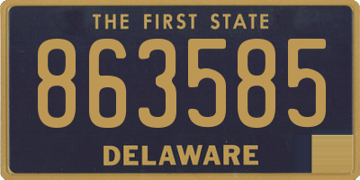 DE license plate 863585