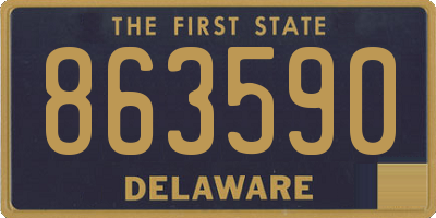 DE license plate 863590