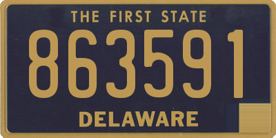 DE license plate 863591