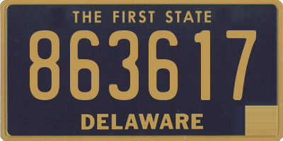 DE license plate 863617
